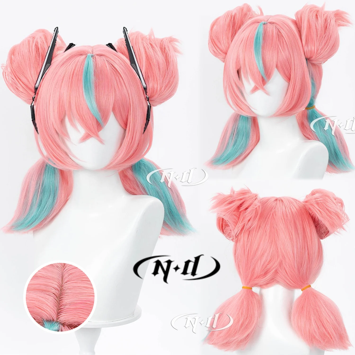 ND Aria ZZZ Zenless Zone Zero Cosplay Wigs Hair Hairpiece for Comic-con Cosplayer Halloween Costume Party Theme Heat-Resistant