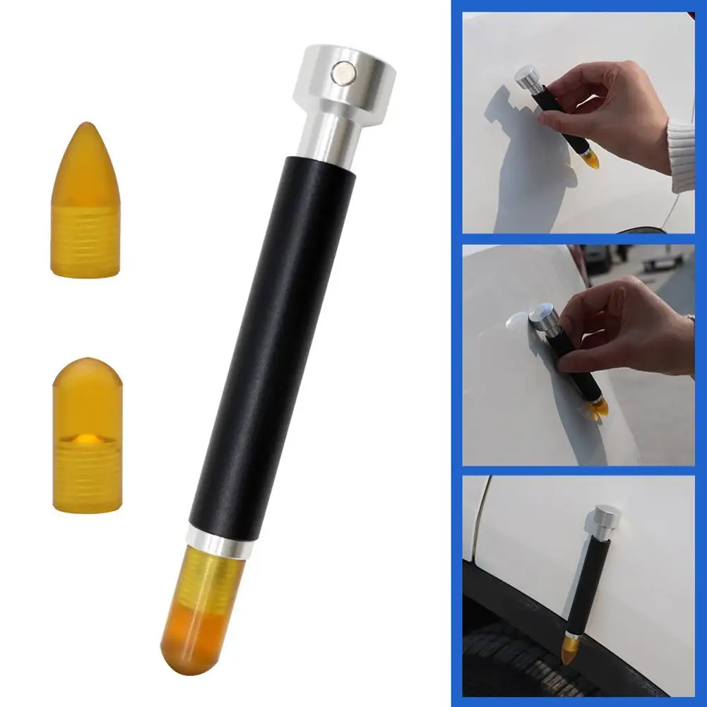 

Car Dent Repair Leveling Pen Concave-convex Pit Knocking Pen Rubber Hammer With Replacement Recovery Leveling Tool