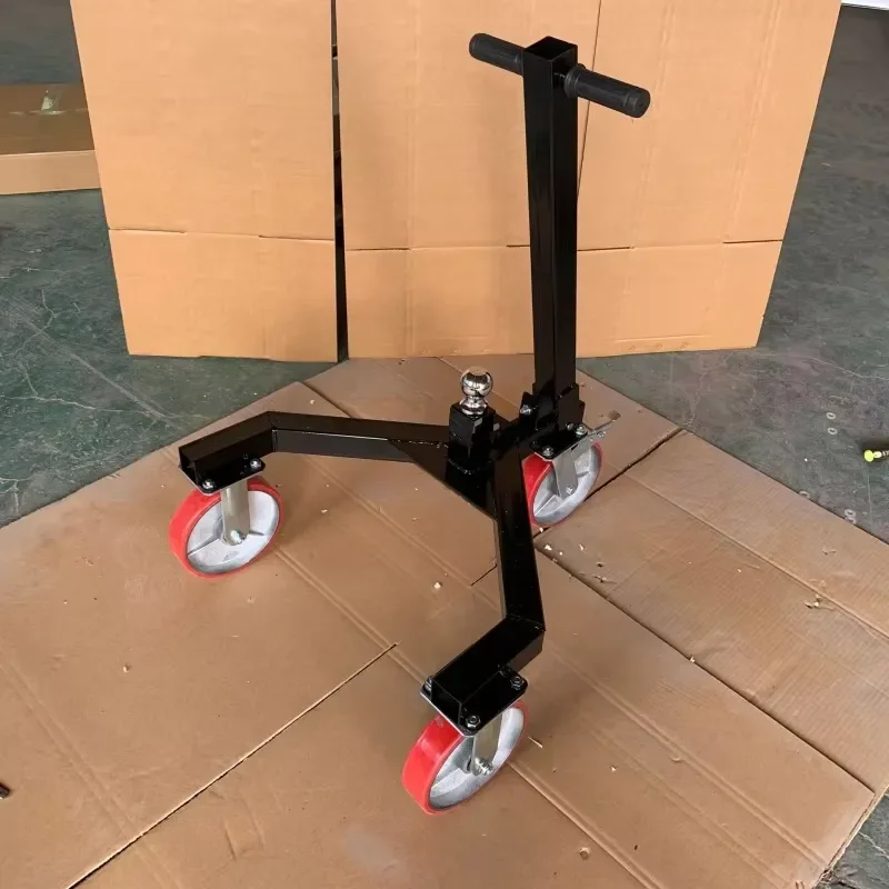 Heavy Duty Steel Tongue Jack 3500lb Capacity Trailer Loader for Motorhomes Boats Camping Cargo Hauling Trolley Wheel Support