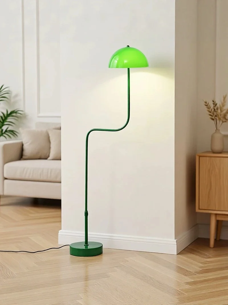 Middle aged living room sofa side falling floor lamp creative bedroom study bedside fresh jade mung bean sprout table lamp