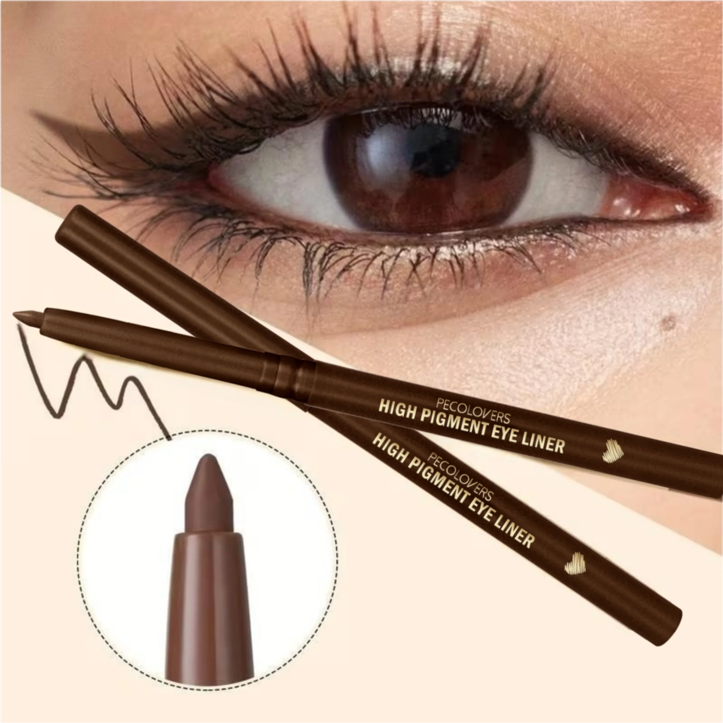 1PC Waterproof Eyeliner Gel Pen for All Skins, Long-Lasting, Quick-dry, Smudge-Proof, Matte Gel Cream Formula, Easy Control