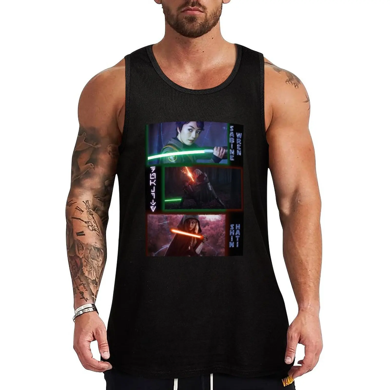 Sabine Wren and Shin Hati Duality Tank Top clothing men t-shirts man