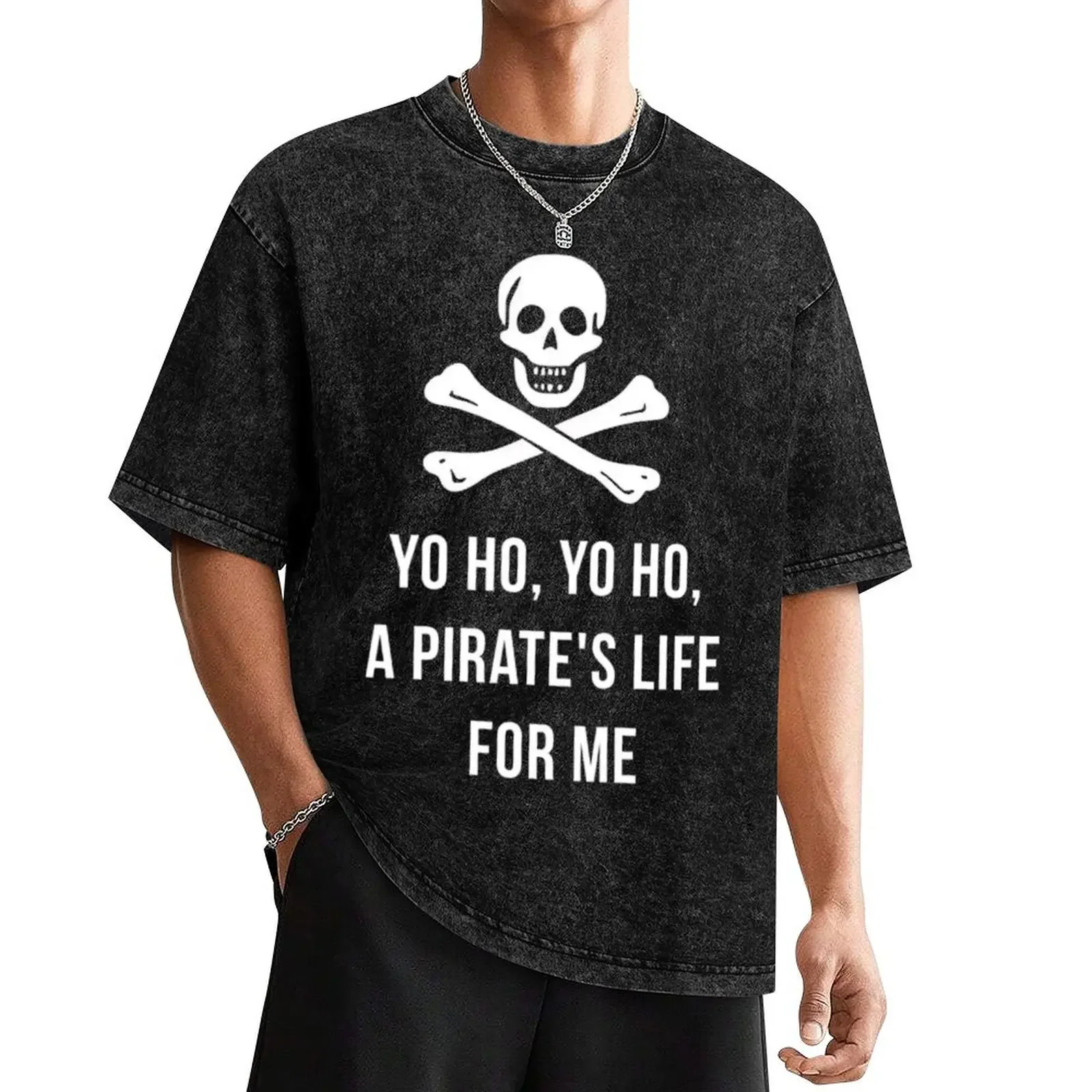 

yo ho yo ho a pirate life for me tee edward fielding transparent T-Shirt sports fans new edition plain white t shirts men