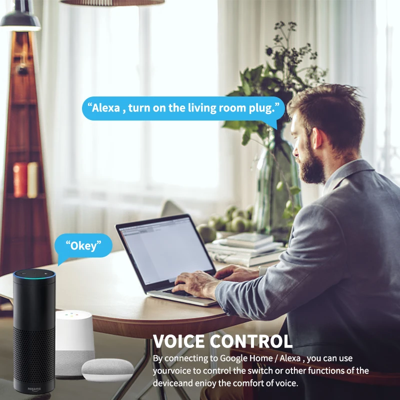 AUBESS EWelink/Tuya WiFi inteligentne gniazdo 16/20A ue inteligentna wtyczka monitorowanie zasilania gniazdko rozrządu Alexa Google Home Alice sterowanie głosowe