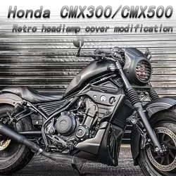 For HONDA REBEL CMX300 CMX500 2020-2024 CMX 250 300 500 Headlight Fairing Windshield Mask Cover & Head Light Guard Protector
