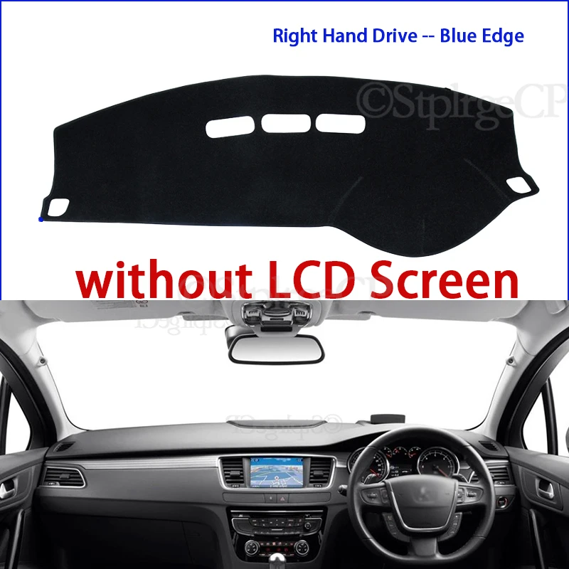 Anti-Slip Mat Dashboard Cover Pad Sunshade Dashmat Car Accessories 2012 2015 2016 2017 for Peugeot 508 508sw 508GT RXH 2010~2018