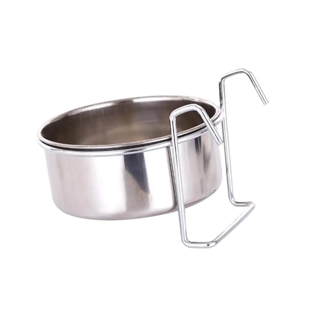 

Stainless Steel Bowl Hanging Design Durable Eco Feeder Cats Dogs Easy Clean Non Rust Round Dog Food Bowl Bowls