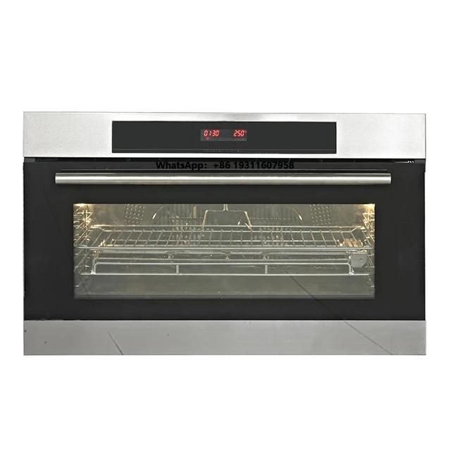 

90cm Extra Large Oven 125L 11 Functions Air Fryer Touch Control Built-in Electric Oven