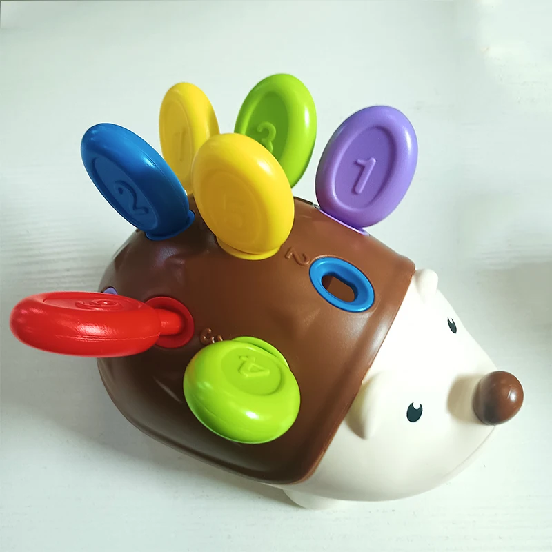 

Montessori Baby Hedgehog Toys Concentration Training Education Toys Fine Motor Sensory Educational Toy for Kids Birthday Gifts
