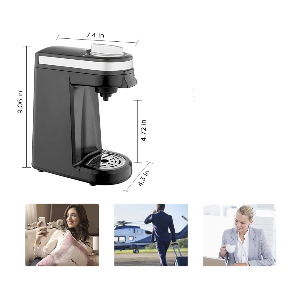 Portatile Mini Household Outdoor Automatic Brewer Capsule 2 In 1 Single Serve K Cup Coffee Maker Machine