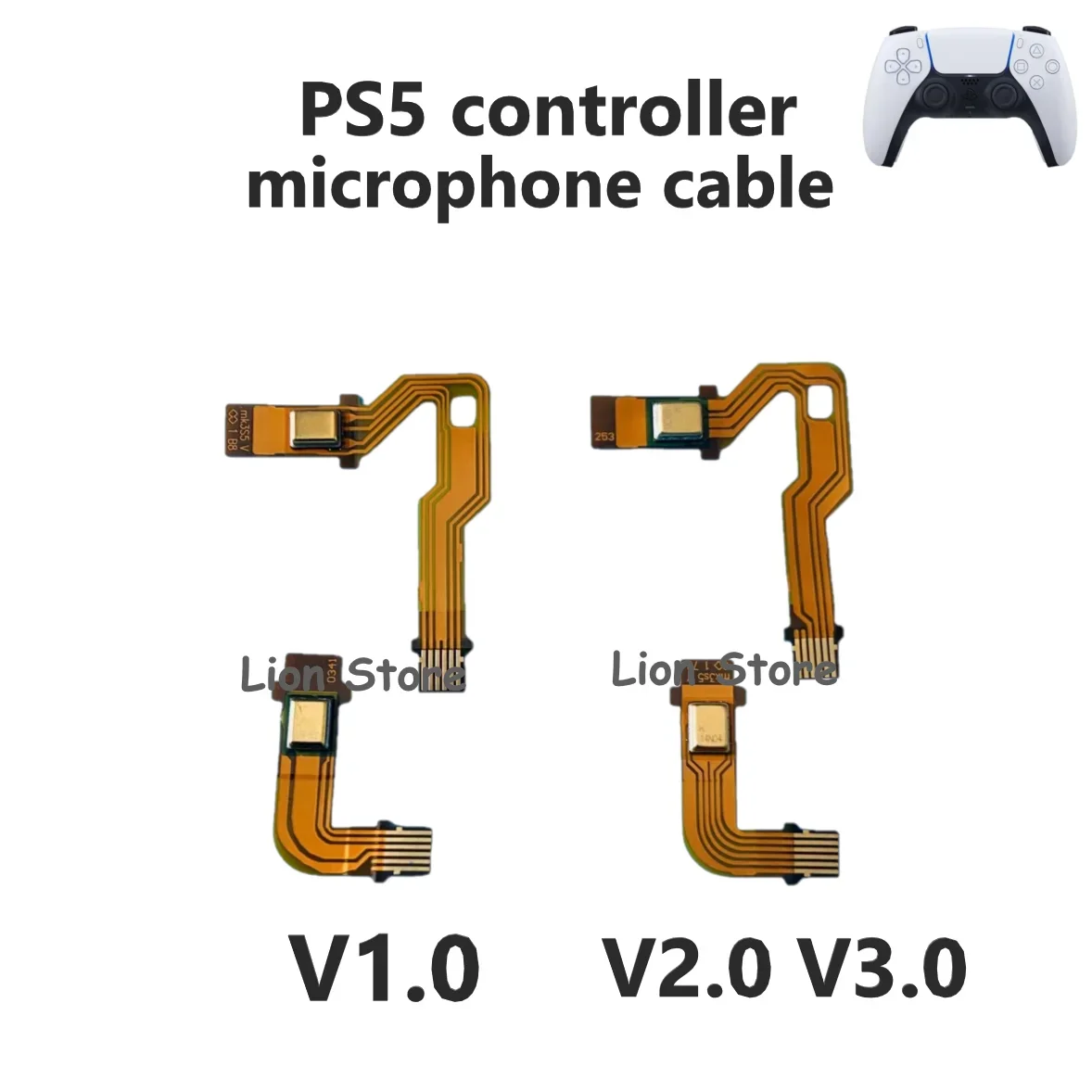 10-100pair Microphone cable For PS5 controller LR Amplifier Play Station5 built-in left and right speaker cable V1.0 V2.0 V3.0