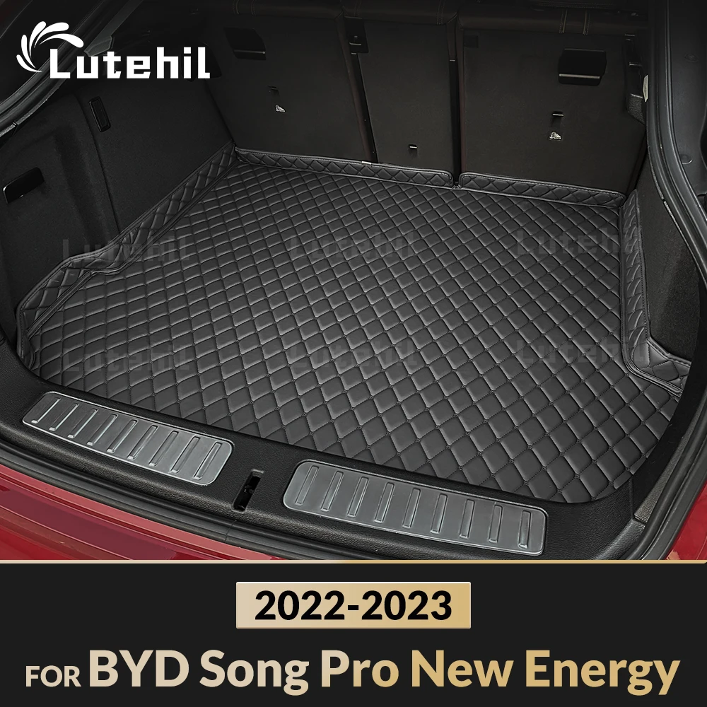 

Car Trunk Mat For BYD Song Pro New Energy 2022 2023 Cargo Liner Carpet Interior Accessories Cover