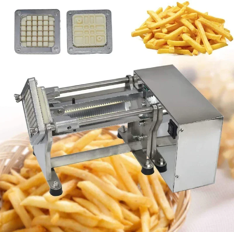 Electric potato cutter  French Fries Cutter Potato Chip Carrot Cutter Slicer Stainless Steel Vegetable Fruit Shredding Machine