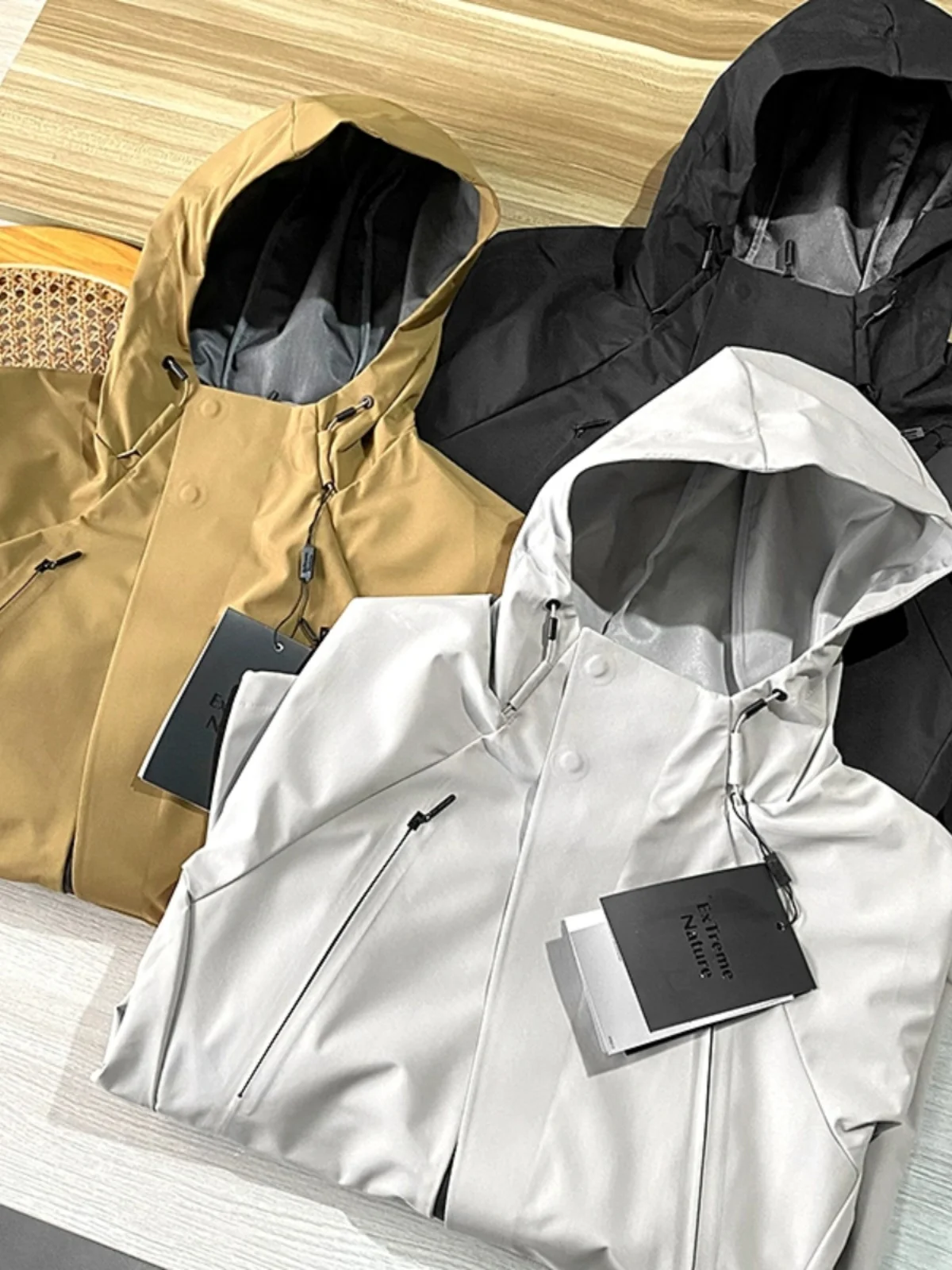 

Мужская демисезонная ветрозащитная куртка с капюшоном и подкладкой, повседневная, приталенная, с длинными рукавами, для молодежи