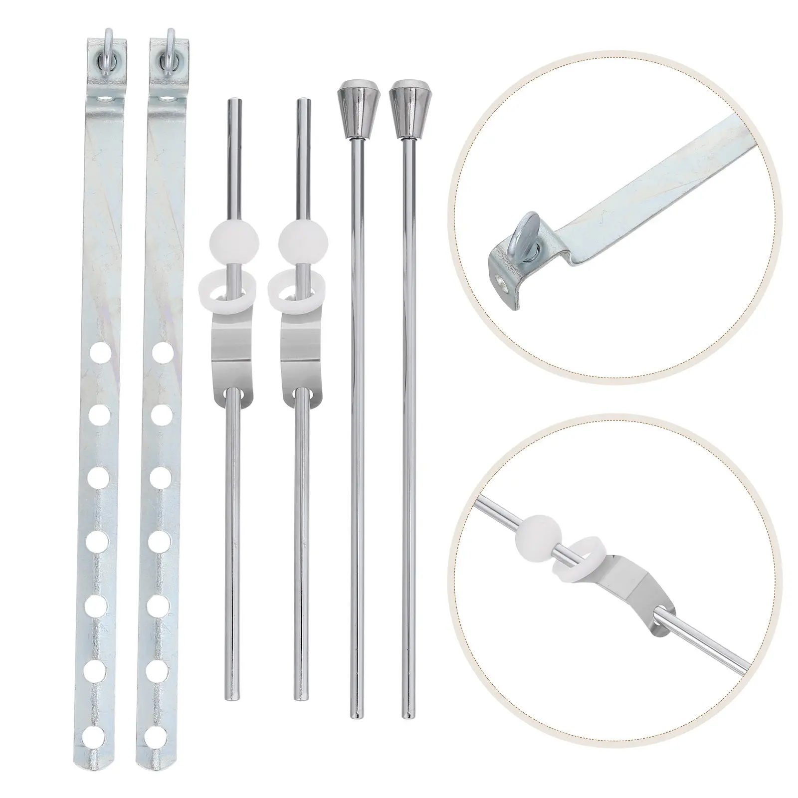 

2Set Bathroom Sink Drain Lift Rod Metal Replacement Pop Up Drain Assembly Pull Pivot Rod Repair Kit Bathroom Sink Repair Parts