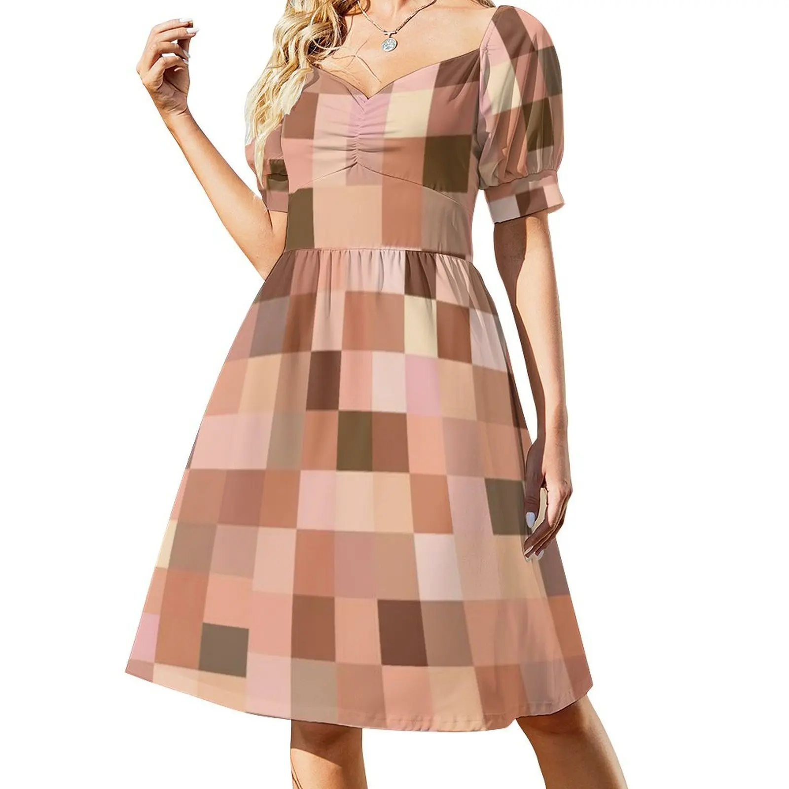 

Never nude! Short-Sleeved Dress women evening dress Women's summer suit