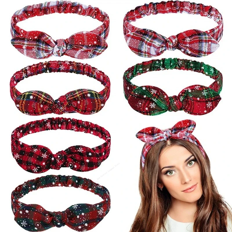 

Christmas Hair Rope Christmas Hair Band Women's Elastic Rabbit Ears Headband Jewelry Knot Headband