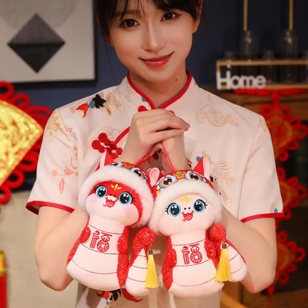 New Year Decoration Snake 2025 Year of Snake Plush Doll Stuffed Set Chinese New Year Mascot Toys for Spring Festival for Table