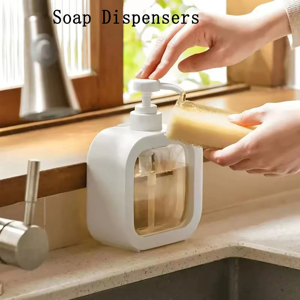 

1/2pcs Bathroom Soap Dispensers Lotion Shampoo Shower Gel Holder Portable Travel Dispenser Travel Kitchen Bathroom Accessories