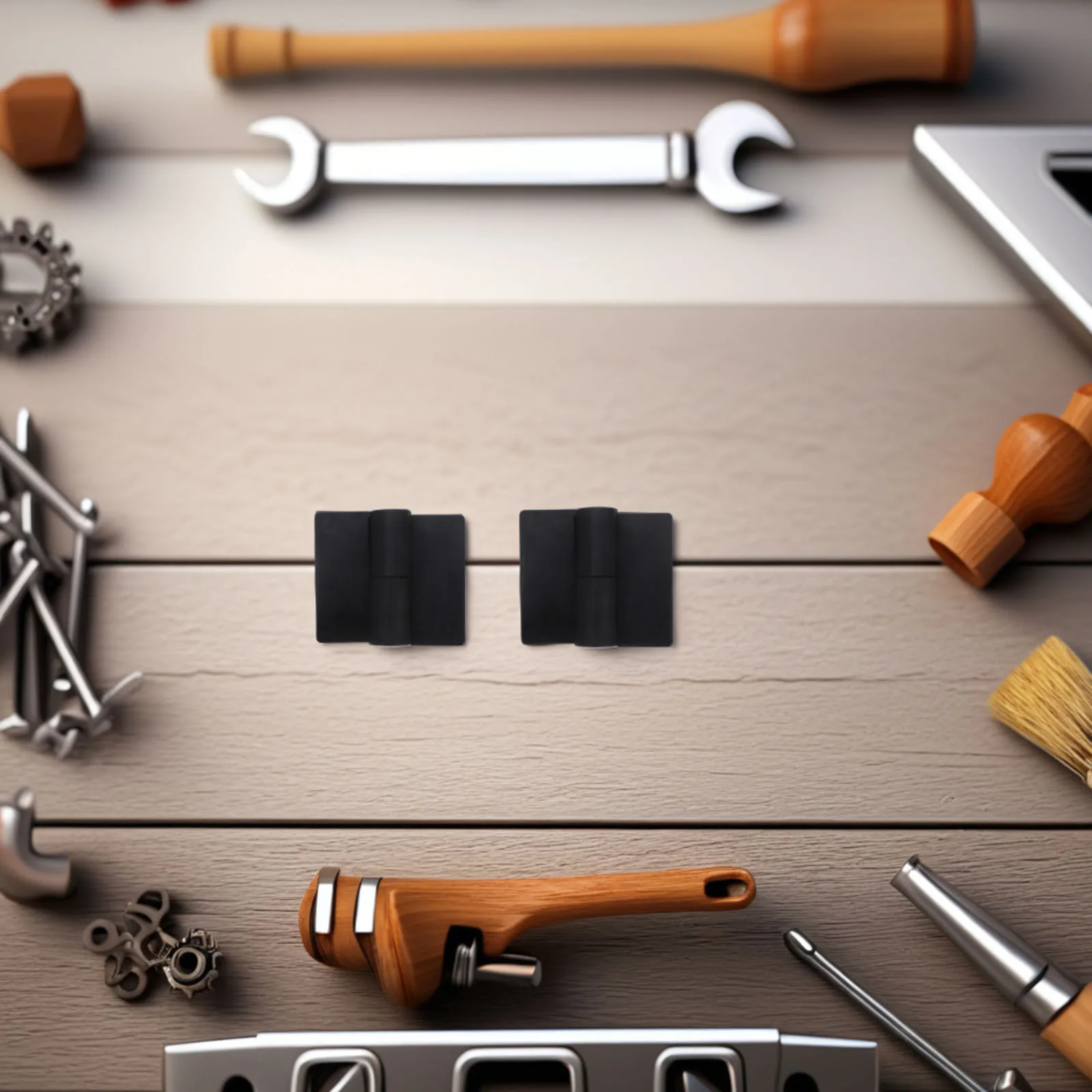 

4Pcs Heavy Duty Gate Hinges Plastic Stainless Steel Swing Door Hardware for Public Toilet Partition Glass Door Hinges