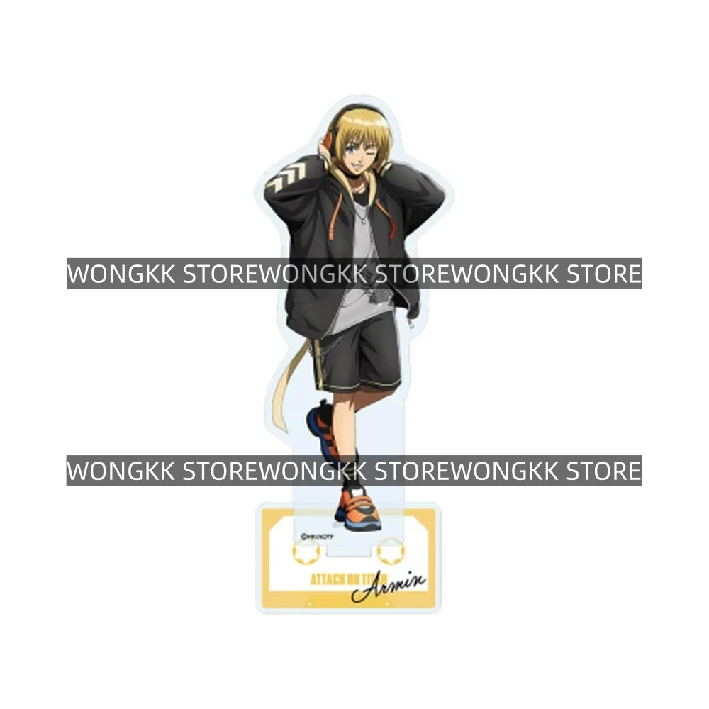 Attack on Titan Eren Levi Hans Erwin 10&15CM Acrylic Stand Keychain 2026 New Anime Stand Desktop Ornament Collection Display