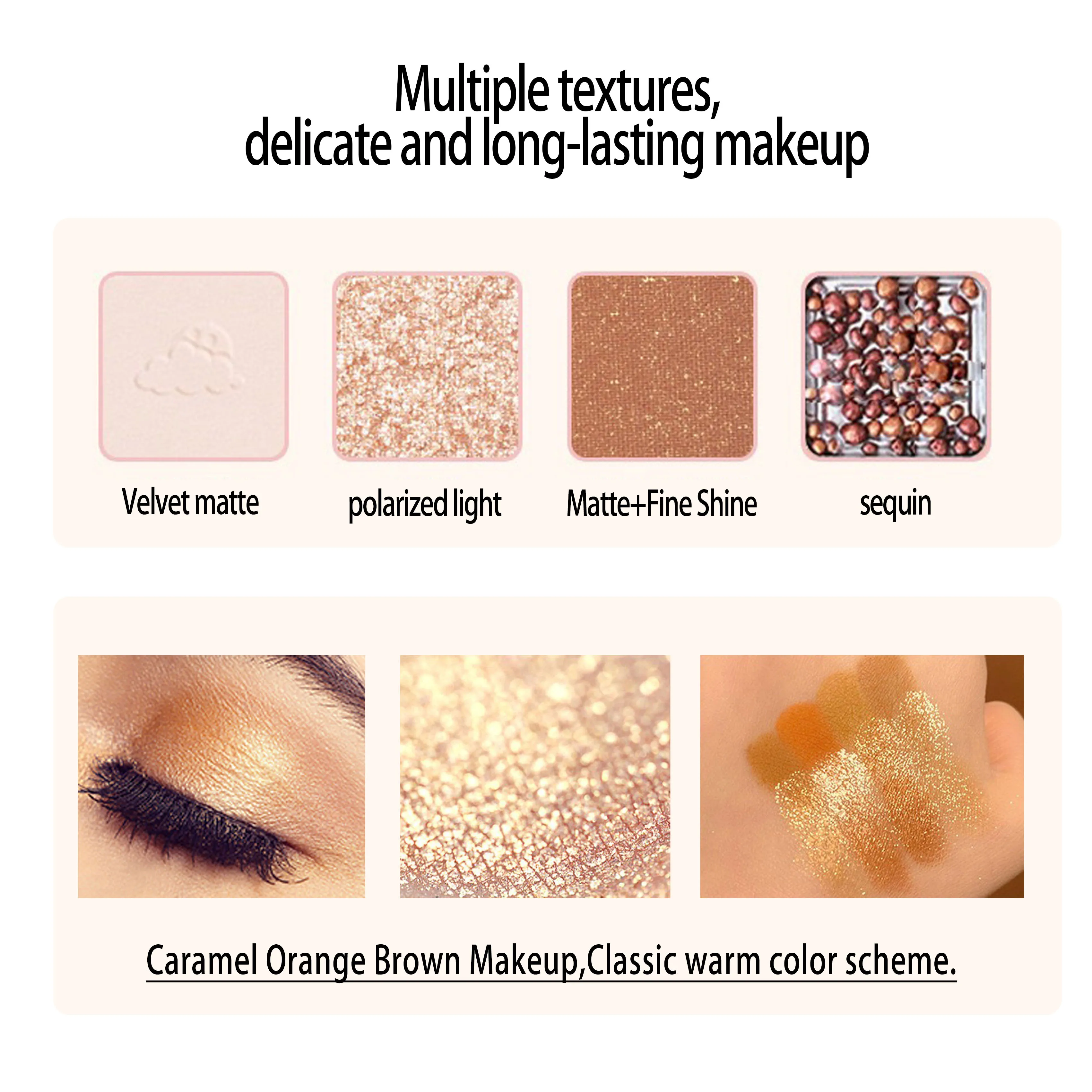 Chestnut 20-ciakowa paleta cieni do powiek, matowa perłowa, ziemiste nasiona granatu, paleta cieni do powiek z chrupiącego ryżu