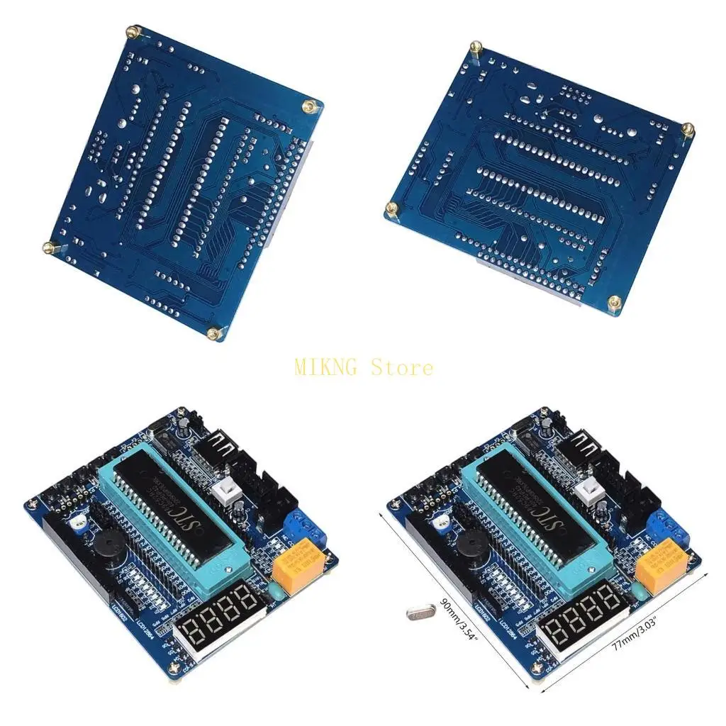 

Upgradable 51 Microcontroller Development Board Small System Board STC89C52 Learning Board for IoTProjects best sale