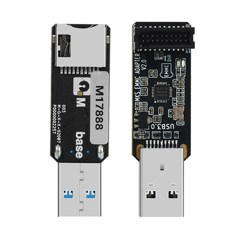 For MKS EMMC-ADAPTER V2 USB 3.0 Card Reader For MKS EMMC Module Micro-SD TF Card MKS Pi MKS SKIPR Accessories Parts