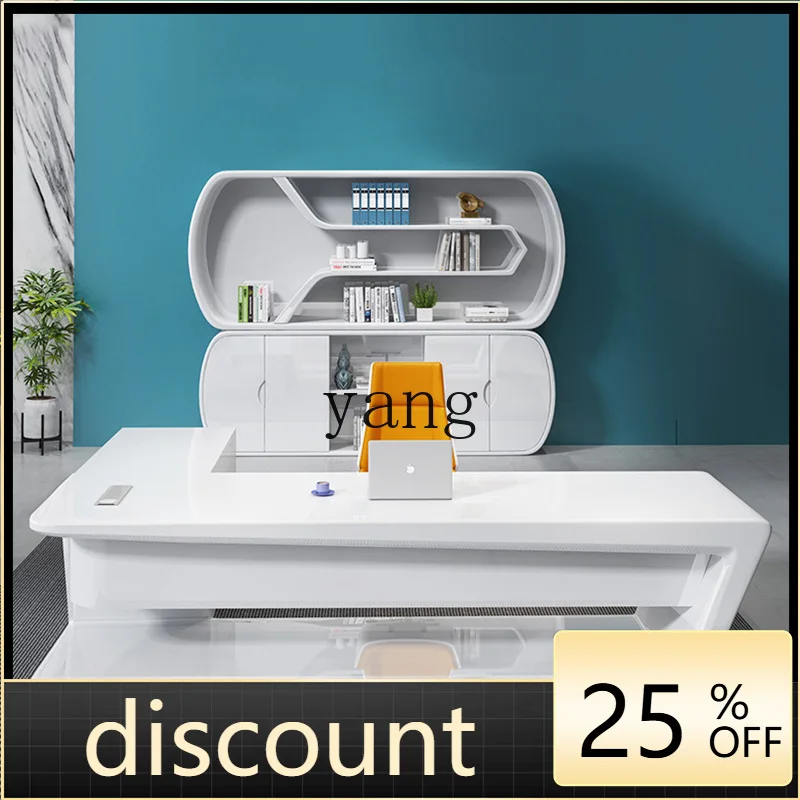 

LH Office Boss Desk Simple Modern Light Luxury Manager Desk Fashion President Supervisor