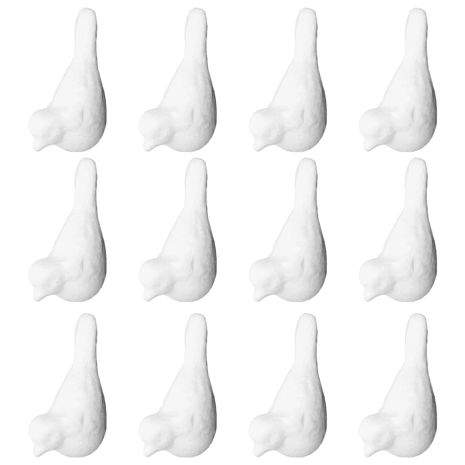 12 stuks vogels DIY ongeverfde modellen voor ambachtelijke projecten Paasdecoraties Kinderactiviteiten Leuke kunstbenodigdheden
