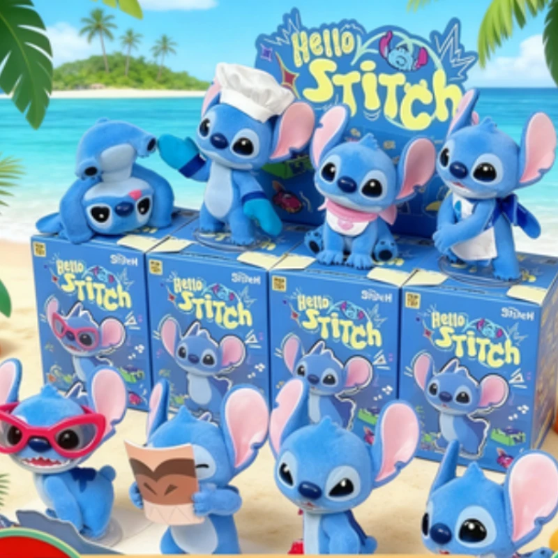 Figura Original de Disney, Lilo & Stitch, Escultura Adorable, Figura Coleccionable 3D de Alta Calidad