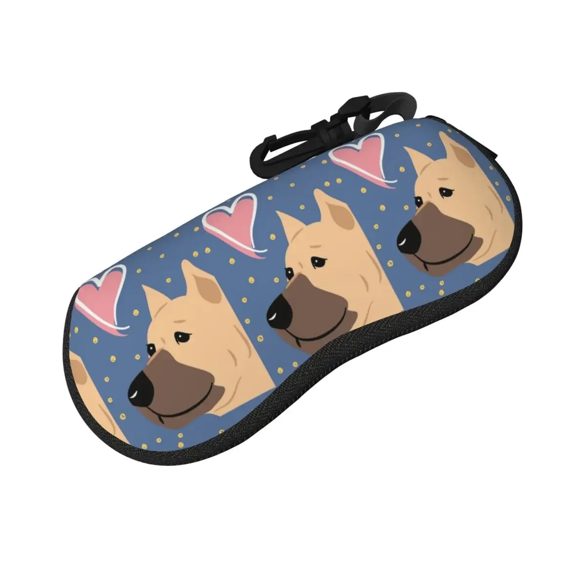 

Love Fawn Cane Corso Dog Shell Glasses Case Protector Sunglasses Box Women Men Soft Eyeglasses Bag Pouch