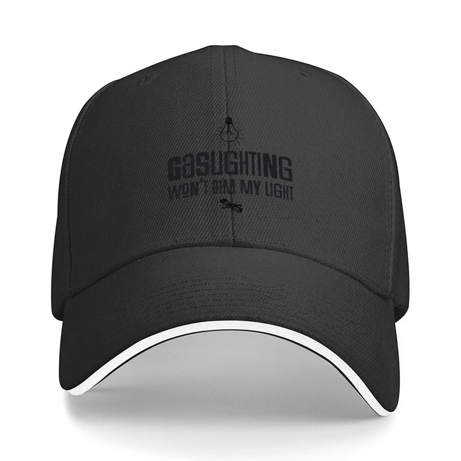 

Gaslighting won't dim my light - Baseball Cap Ball Cap tactical cap Luxury Man Hat tea Hat Mens Hats Women's