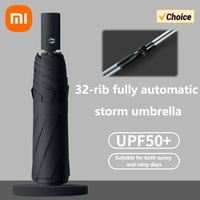 Xiaomi 32 Bone Umbrella Windproof Auto Open Close Sun Rain Proof UPF 50+ Anti UV Parasol for Men Women Windproof Waterproof New