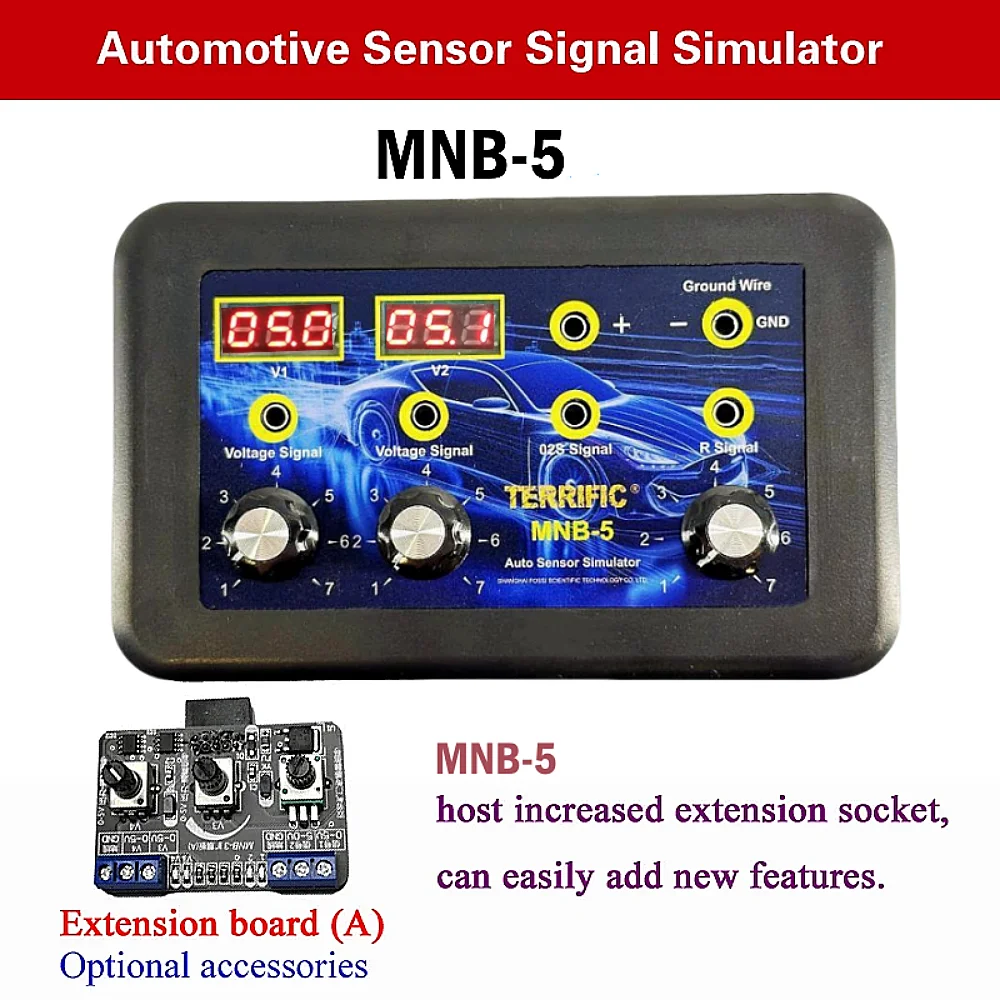 MNB-5 مستشعر تلقائي محاكي مولد إشارة السيارة ترقية MNB-3 السيارات ECU الفولتميتر سيارة الأكسجين مستشعر ضغط الزيت محاكي