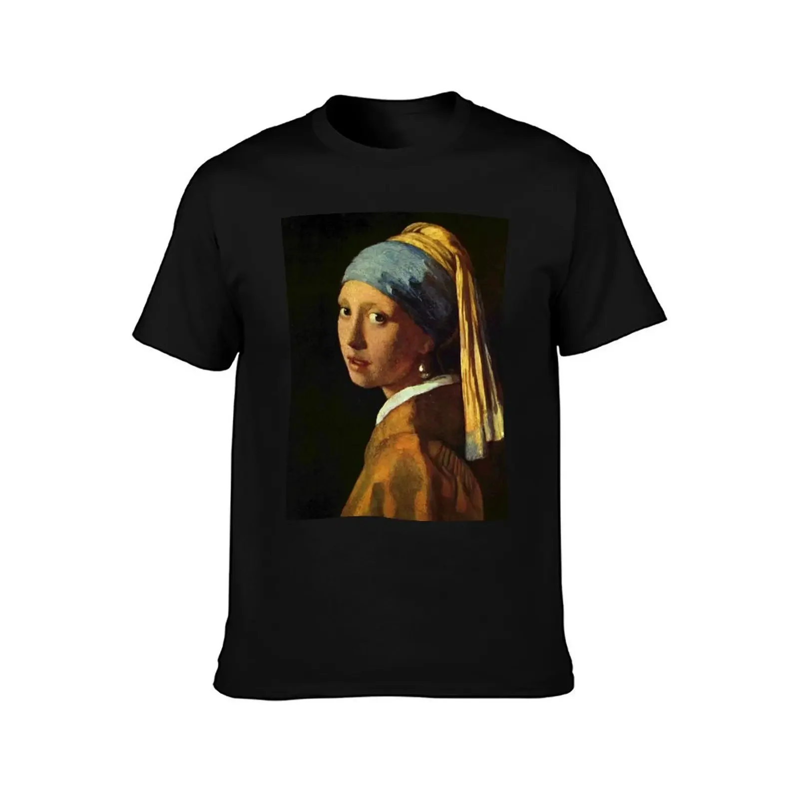 Girl with a Pearl Earring T-Shirt funny costumes graphic t shirt vintage men t shirts