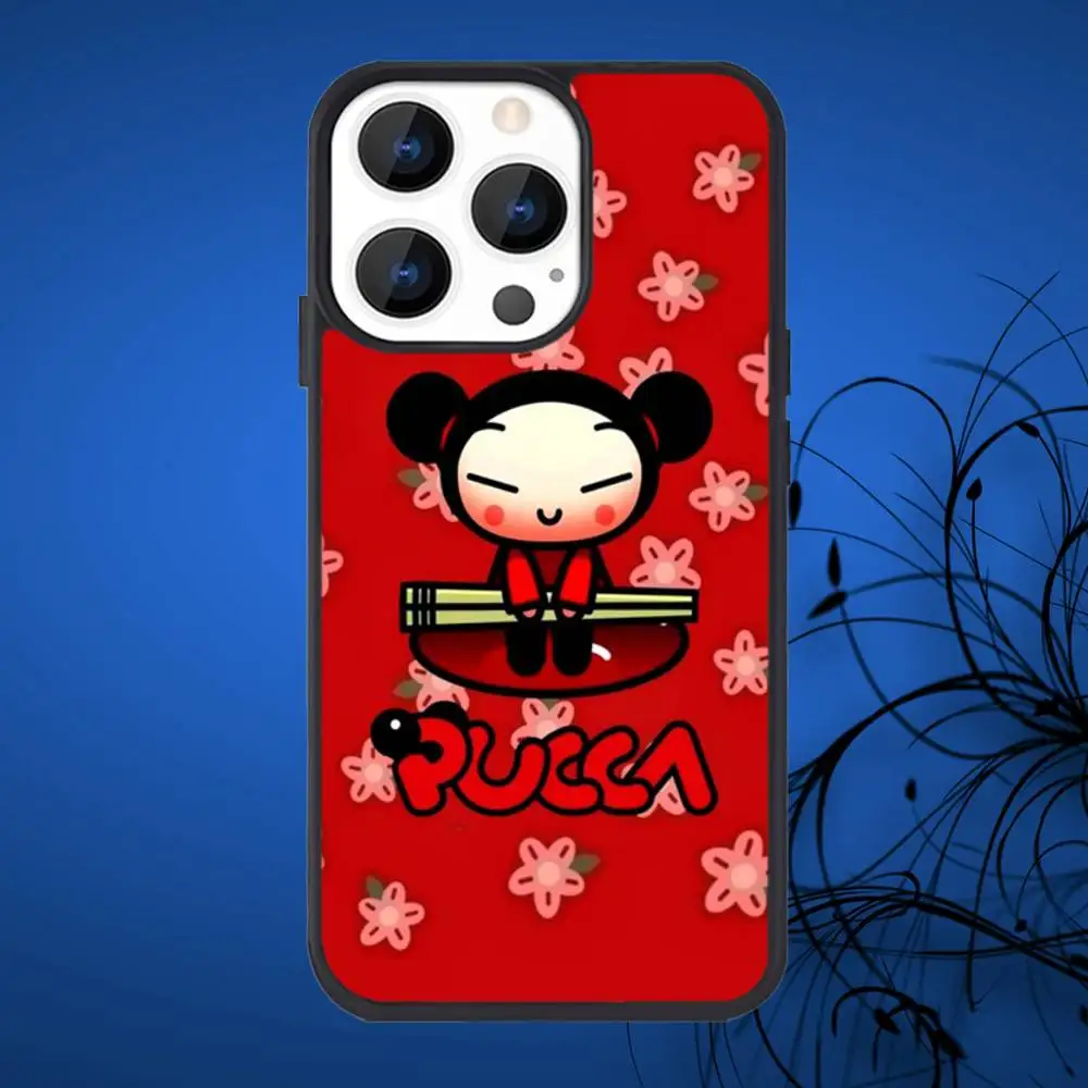 حافظة هاتف كارتون P-Pucca لهاتف آيفون 17,16,15,14,13,12,11,Plus,Pro,Max Mini Magsafe شحن لاسلكي مغناطيسي #3