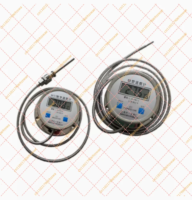 WST/DTM-491 Digital Thermometer with Probe - Waterproof Stainless Steel Industrial Water Temperature Gauge