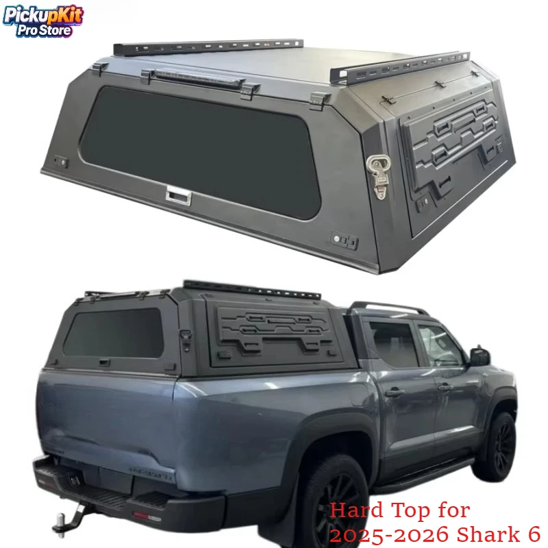 

4X4 Pickup Bed Camper Shell Aluminium Alloy Hardtop Truck Canopy for 2025-2026 Shark 6