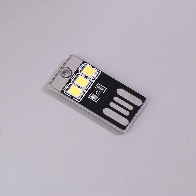 Mini Ultra-Thin USB móvel LED Lanterna, Keychain Night Light, portátil, Energy Saving, Camping, Caminhadas, Tent Lamp, ao ar livre