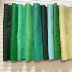 Colorful lychee patterned top layer cowhide leather fabric, handmade DIY cutting, sewing accessories, 30 * 60 size series