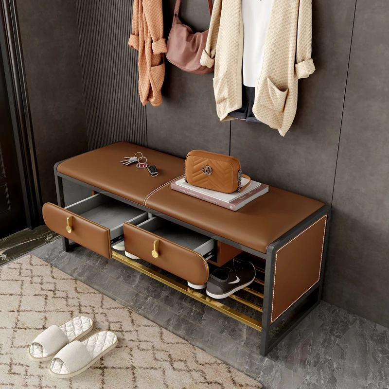Q Household door wearing shoes into the door bench  shoe fitting cloakroom sofa bedside stool