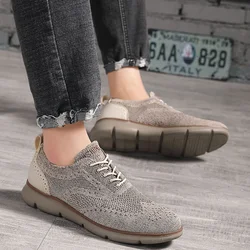 Men's Mesh Shoes 2023 New Men's Shoes Lightweight Breathable Soft Slip on Casual Shoes Fashion Beach Vacation Loafers Big Size