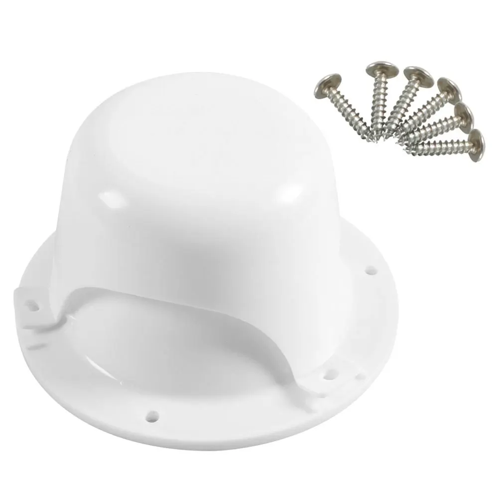 

Rv Roof Vent Cover 2 Inch White Plastic Replacement Cap For Trailer Camper Plumbing Vent Durable Pe Material Universal Fit