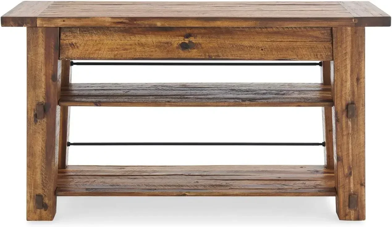 

Good Furniture 54" L Industrial Wood Console Table
