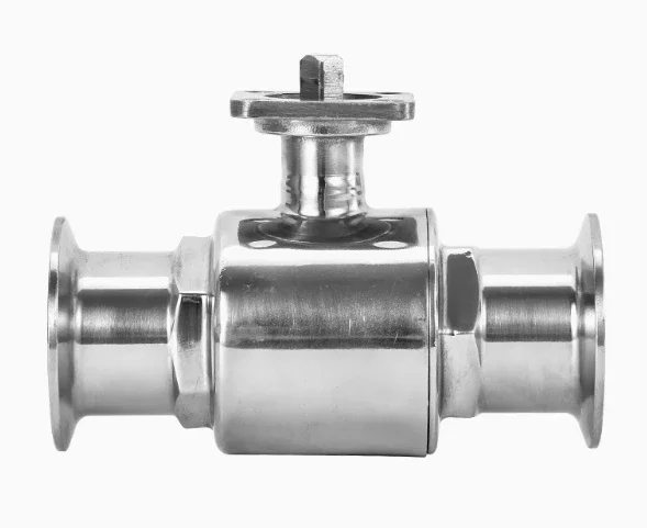 platform ball valve straight through quick assembly quick connection stainless steel 304 electric DN50 pneumatic 1 inch ferrule