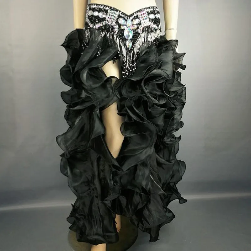 Novas mulheres traje de dança do ventre vestido solitário roupas de dança do ventre sexy saia de dança do ventre longo vestido de treinamento ou vestido de desempenho