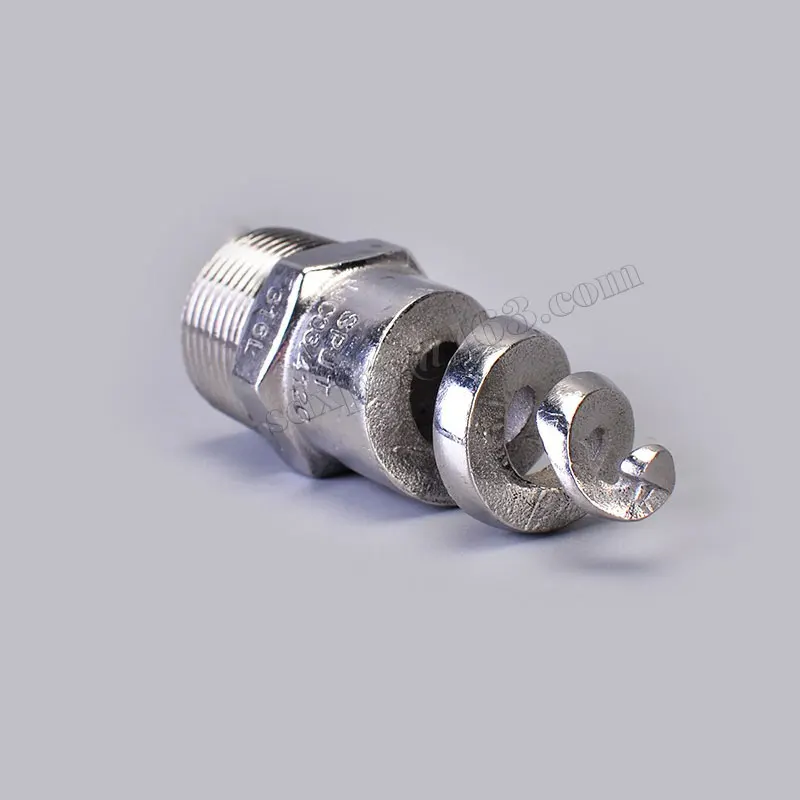 

1/2" 3/4" 1" Stainless steel spiral water spray nozzle Full Cone Spiral Jet Nozzle Spray Nozzle Water Jet Cooling Tower