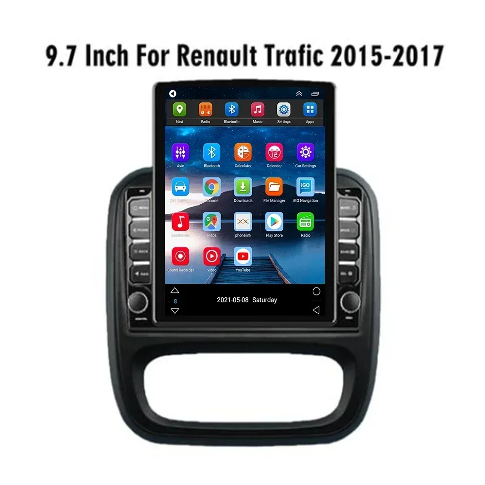 2din Android 13.0 Car Radio For Renault Trafic 3 2014-2050 Opel Vivaro B 2014-2050 Multimedia Video Player carPlay HU Head Unit