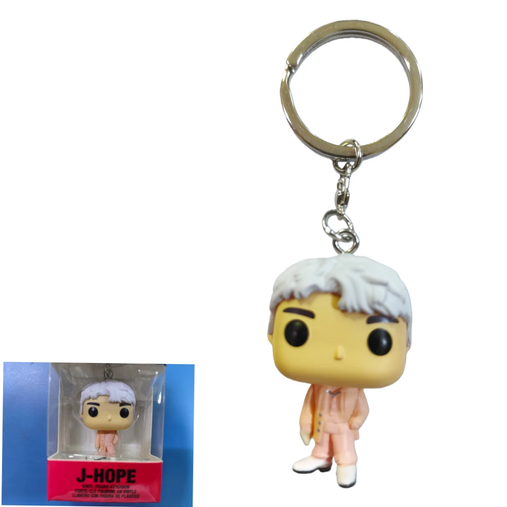 جيب المفاتيح لعبة Suga Jung Kook V RM الشكل قلادة لعب الأطفال الحلي الزخرفية الهدايا المعبود ستار مزيج المفاتيح #3